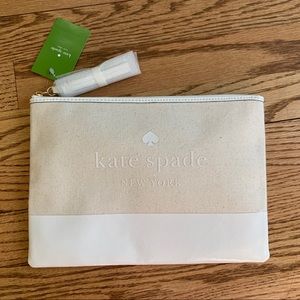 Kate Spade White/Tan Pouch